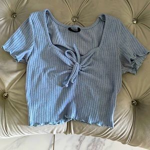 Light Blue Crop top